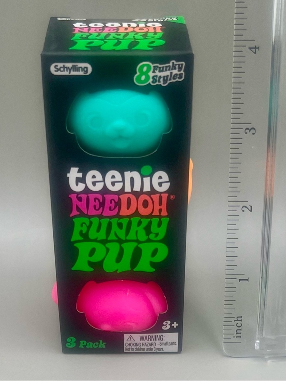 Schylling NeeDoh Teenie Funky Pups ~ 3 Pack 
Blue/Orange/Pink 🩵🧡🩷 Collection NEW - Picture 8 of 8